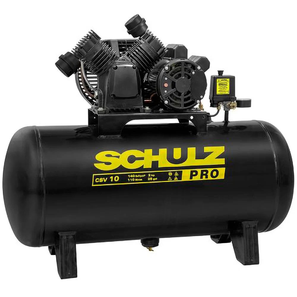 Compressor de Ar Profissional Csv10/110 Pés 110 Litros 2hp Monofasico Schulz 220v