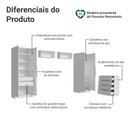 Ver imagem 4 de Quarto Infantil com 2 Guarda-roupas Neo 2 Aéreos 1 Cômoda Branco Madesa 03