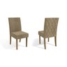 Kit 2 Cadeiras Sala Jantar 2CAD139 2 Un Freijó/Suede Caramelo - Kappesberg - 1