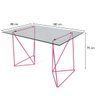 Mesa Cavalete 80x160cm ATZ130 Rosa Vintage - 2