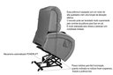 Ver imagem 4 de Poltrona Reclinável Imperial Motorizada Suede com Lift:cinza 380