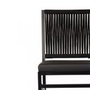 Ver imagem 3 de Cadeira Corda Nautica Preta Varanda Sacada Cozinha Tinta Eletrostática