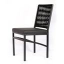 Ver imagem 2 de Cadeira Corda Nautica Preta Varanda Sacada Cozinha Tinta Eletrostática