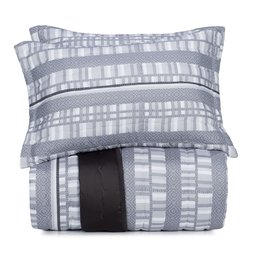 Jogo de Colcha Queen Altenburg Toque Acetinado - Tonal Grey - 1