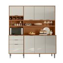 Ver imagem 2 de Kit Armário para Cozinha Viena com 7 Portas e 3 Gavetas Lukaliam