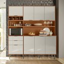 Ver imagem 1 de Kit Armário para Cozinha Viena com 7 Portas e 3 Gavetas Lukaliam