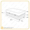 Cama Box com Baú Solteiro King Preta + Colchão de Molas Ensacadas - Lucas Home - Comfort Size - 3