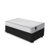Cama Box com Baú Solteiro King Preta + Colchão de Molas Ensacadas - Lucas Home - Comfort Size - 4