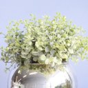 Ver imagem 2 de Arranjo de Folhagem Artificial no Vaso Prateado Pequeno|Linha Permanente Formosinha