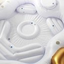 Ver imagem 2 de Boia Inflável Gigante Unicórnio para 6 Adultos com Porta Latas