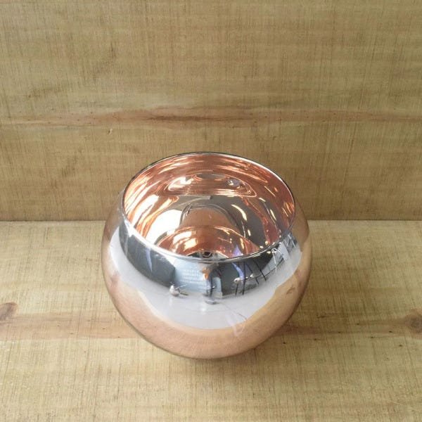 Vaso de Flores Rose Gold Redondo 13cm | Linha Vasos Decorativos Formosinha - 2