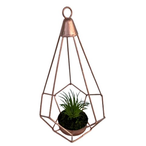 Decoração Sala Quarto Enfeite de Metal Aramado Pendulo