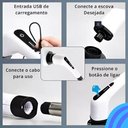 Ver imagem 5 de Esfregão de Limpeza Giratório Elétrico, 9 em 1, Cabo Ajustável, Escova Eletrica, Ajustável, 9 Cabeça