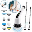 Ver imagem 2 de Esfregão de Limpeza Giratório Elétrico, 9 em 1, Cabo Ajustável, Escova Eletrica, Ajustável, 9 Cabeça