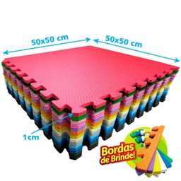 Kit 12 Pçs Tapete Tatame Eva Ginastica Fitness Academia Feminina Bebe Cobre 2,5x1,5m² - 4