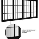 Ver imagem 3 de Janela de Alumino de Correr Central 4 Folhas com Grade 120x200cm Lucasa Eccellente Preto