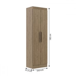 Sapateira 2 Portas 5 Prateleiras Wood - Decibal - 2