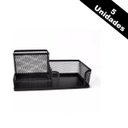 Ver imagem 1 de Kit com 5 Organizadores de Mesa - Porta Caneta/ Lápis e Papel de Aramado