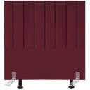 Ver imagem 1 de Cabeceira Estofada Cama Box Solteiro 90 Cm Maya Suede e Frame Bordô