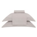 Ver imagem 1 de Jogo de Cama Casal Damask Stripes Kaki 4 Peças 300 Fios 100% Algodão Buddemeyer