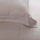 Ver imagem 4 de Jogo de Cama Casal Damask Stripes Kaki 4 Peças 300 Fios 100% Algodão Buddemeyer