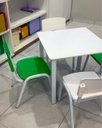 Ver imagem 6 de Cadeira Infantil Iso Verde-limão Brinquedoteca Escolas Ecomhome