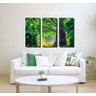 Quadro Decorativo Arvore Verde 3 Peças Para Sala Ou Quarto - 2