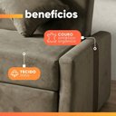 Ver imagem 7 de Sofá Cama 2 Lugares 1,45m com Almofadas Chloe
