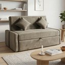 Ver imagem 3 de Sofá Cama 2 Lugares 1,45m com Almofadas Chloe