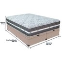 Ver imagem 5 de Cama Box com Baú Bege e Colchão Queen Black Grafit Anjos Bege