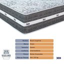 Ver imagem 2 de Cama Box com Baú Bege e Colchão Queen Black Grafit Anjos Bege