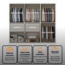 Ver mais imagens de Guarda Roupa Casal Modulado Versa em MDF 6 Portas com 6 Gavetas 4 Cabideiros 3 Prateleiras