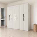 Ver imagem 1 de Guarda Roupa Casal Modulado Versa em MDF 6 Portas com 6 Gavetas 4 Cabideiros 3 Prateleiras