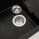 Ver imagem 4 de Cuba Para Cozinha Gourmet De Quartzo Com Escorredor Aruak Pingoo.casa - Preto