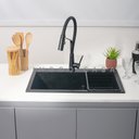 Ver imagem 7 de Cuba Para Cozinha Gourmet De Quartzo Com Escorredor Aruak Pingoo.casa - Preto