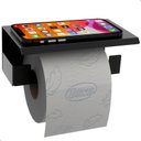 Ver imagem 1 de Suporte Papel Higiênico Suporte Parede Preto F.elg
