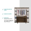 Ver imagem 7 de Guarda Roupa Casal 6 Portas com Escrivaninha e Painel de TV 55 Polegadas Vega Legno Carraro