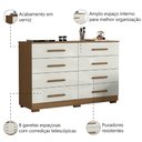 Ver imagem 4 de Cômoda 8 Gavetas Évora Aramóveis Atacam/off