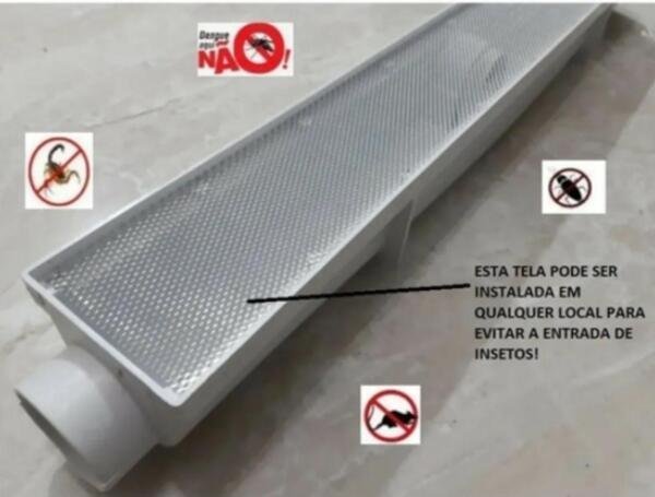 Tela Anti Inseto De Alumínio Expandido Para Ralo 50x100Cm - 2