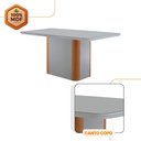 Ver imagem 5 de Mesa de Jantar Isadora Tampo 120cm Mdf Vidro Canto Copo e 4 Cadeiras Melissa Moderna Mobilia