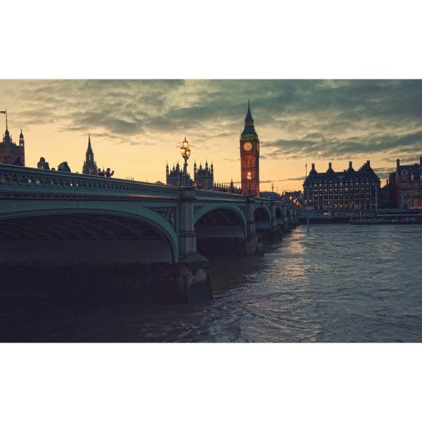 Quadro Ponte Londres Noite - 1
