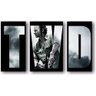 Quadro Decorativo The Walking Dead 3 Peças Para Quarto ,sala - 1