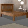 Cama Queen Size Rustica com Estrado 100% MDF Mega Castanho - 1