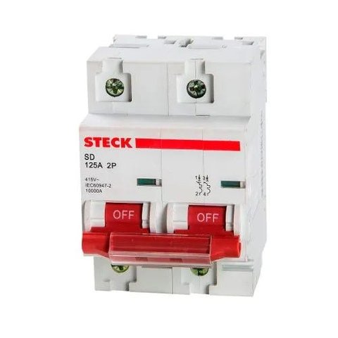 Disjuntor steck 2x125a sd-62c125