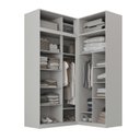 Ver imagem 5 de Guarda-Roupa Planejado de Canto 4 Peças 8 Portas com 4 Portas de Correr Jade CabeCasa MadeiraOriginals Cinza/Urbano