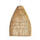 Ver imagem 1 de Pendente em Fibra Natural Rattan Artesanal Sala E27 Nat39