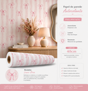 Ver imagem 4 de Papel de Parede Adesivo Decorativo Laços Delicados - Kit 10 Metros