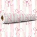 Ver imagem 3 de Papel de Parede Adesivo Decorativo Laços Delicados - Kit 10 Metros