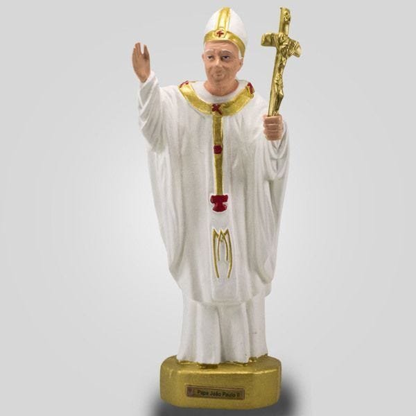 Imagem Papa João Paulo Ll Inquebrável De Borracha (38CM) - 1