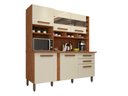 Ver imagem 3 de Armário de Cozinha 6 Portas 2 Gavetas Alexia Imop - Cinamomo/off White